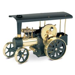 Wilesco D406 traction engine (black/brass)