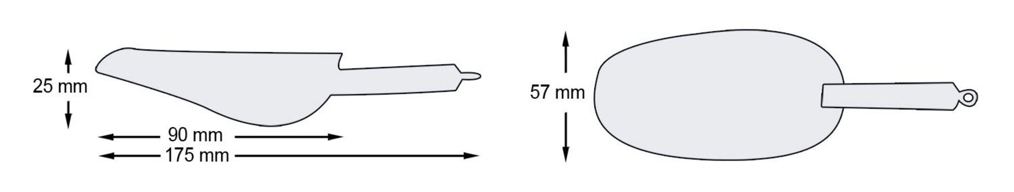 Edelstahlschaufel Wilesco 175mm