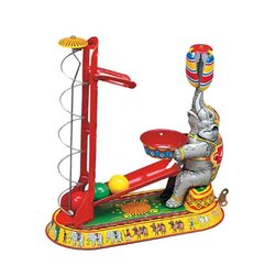 Jeu de balle avec éléphant