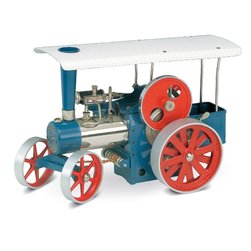 Wilesco D405 traction engine blue