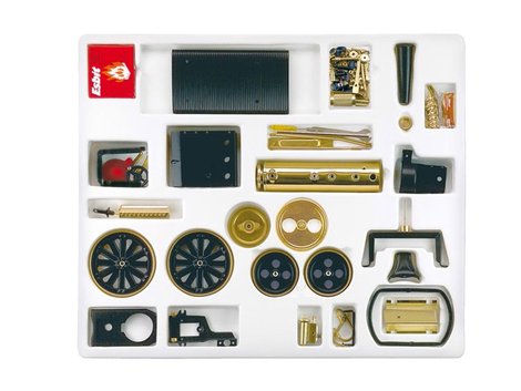Wilesco D376 "Old Smoky" kit (black/brass) - Detailbild