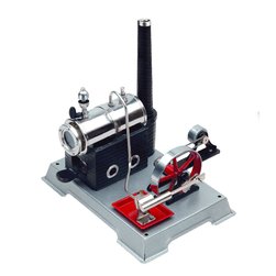 Dampfmaschinen-Bausatz D100E – Seitenansicht