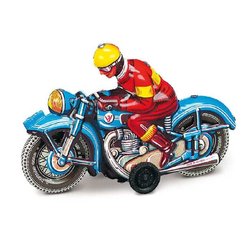 Motorrad, Blau, Friktionsantrieb