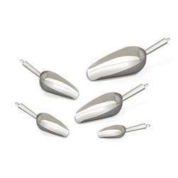 Stainless steel scoops