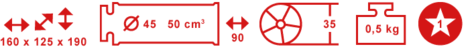 Wilesco D3 Dampfmaschine – Piktogramm