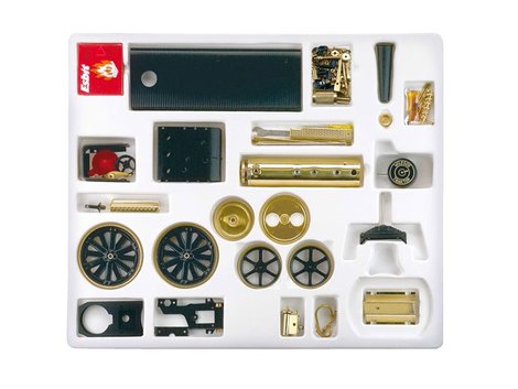 Wilesco D416 traction engine kit (black/brass) - Detailbild