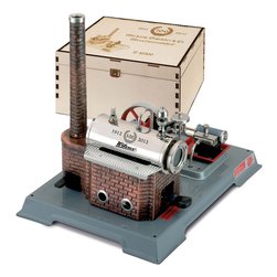 Wilesco Dampfmaschine D10/100 Sondermodell – Seitenansicht