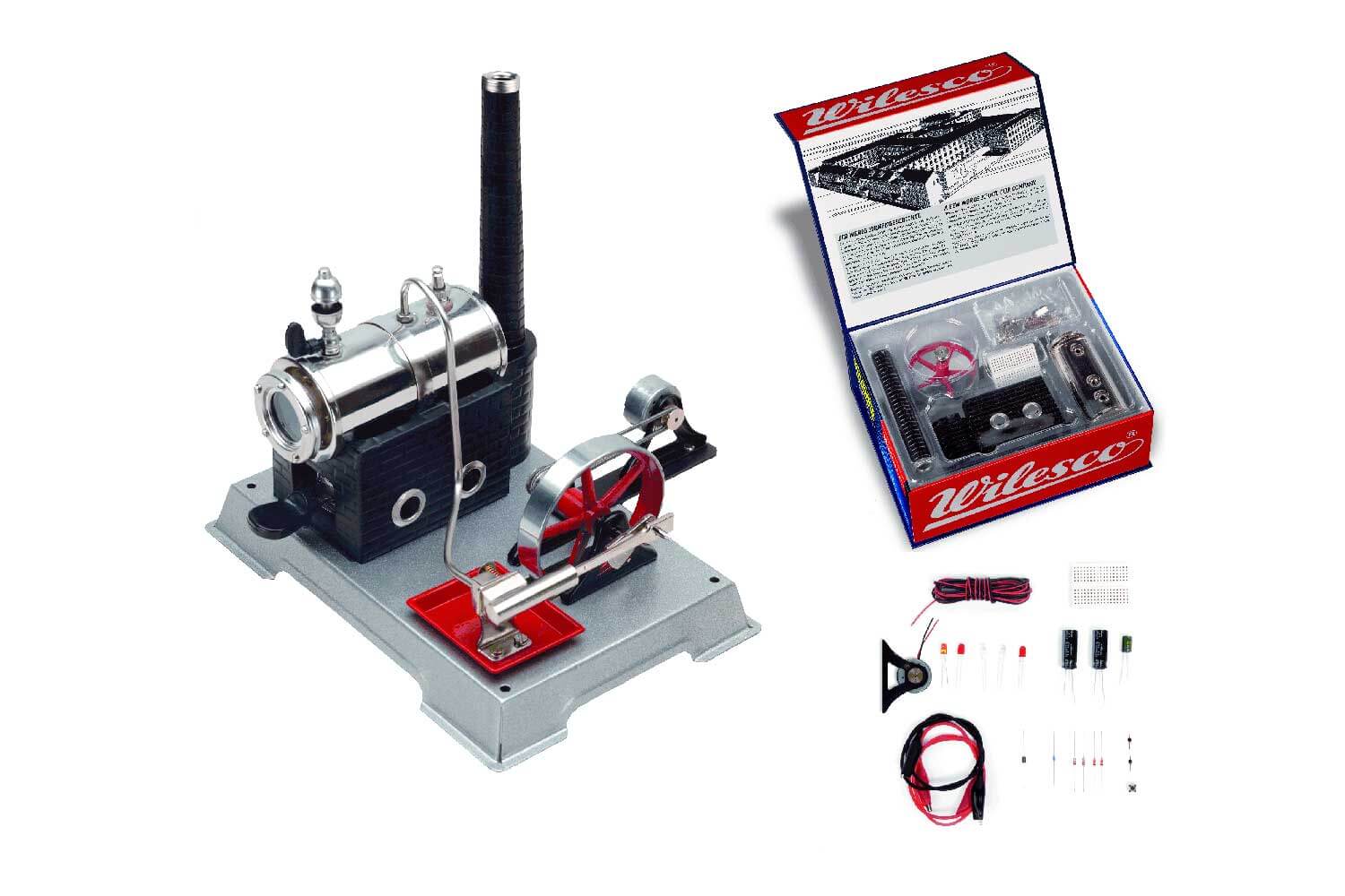 Machine à vapeur D100E – Ansicht Set ausgepackt